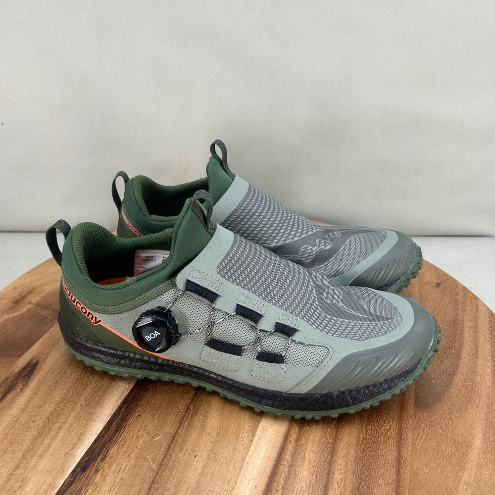 Saucony Switchback 2 Mens Trail Running Shoes Green BOA S20581-2 Size 8.5